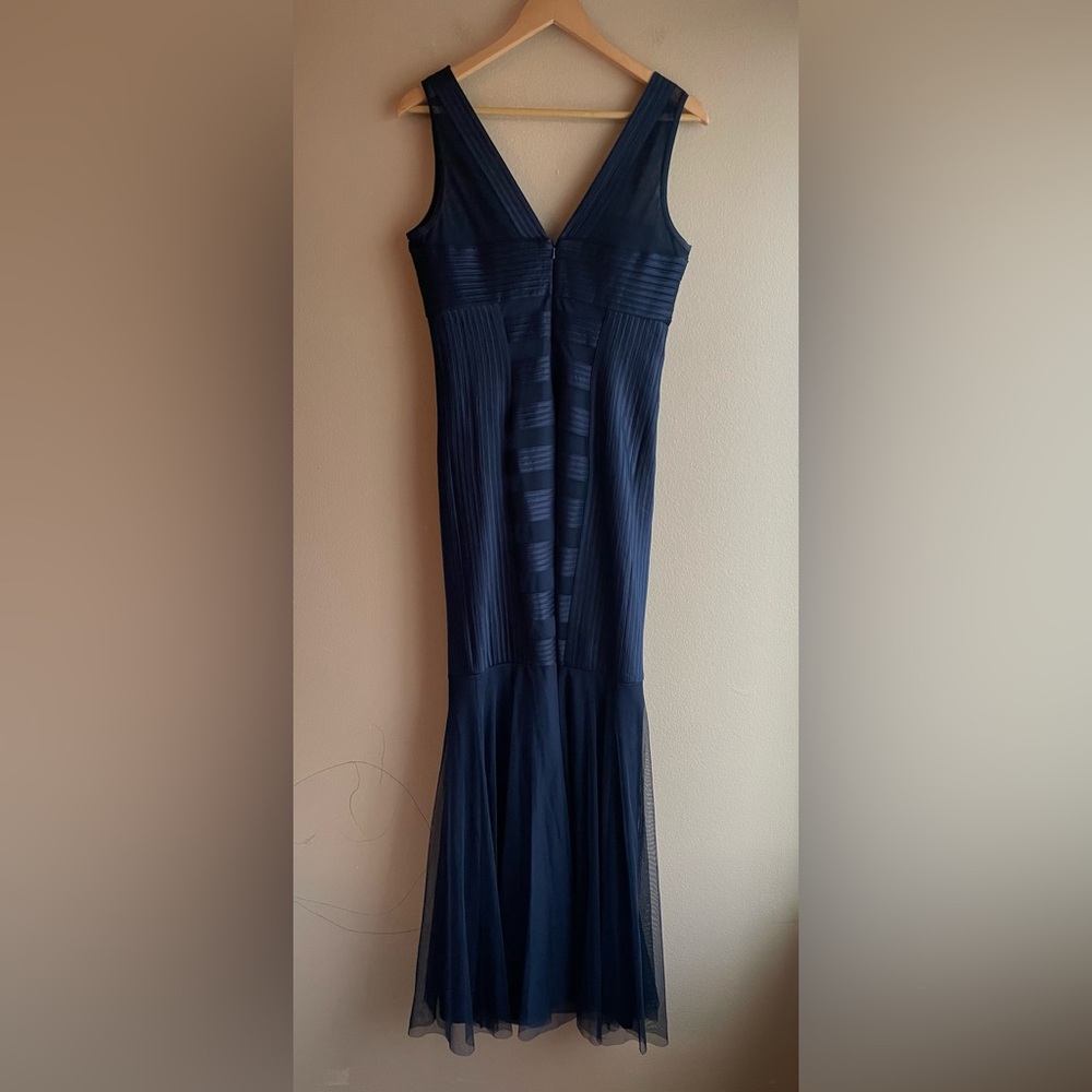 JS Collections Women Navy Blue Maxi Dress Size 8 - Picture 6 of 15
